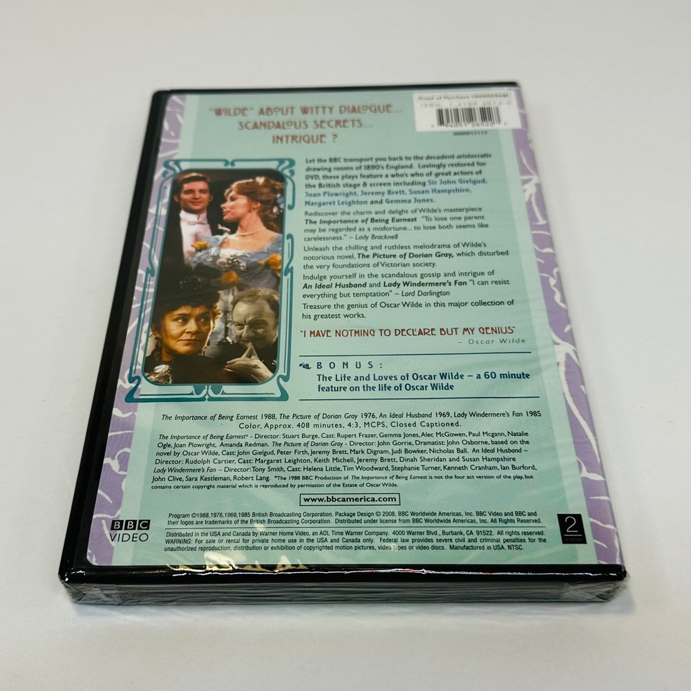 Oscar Wilde Collection BBC Video DVD 2-Disc Set New Sealed Importance Earnest - Picture 3 of 3
